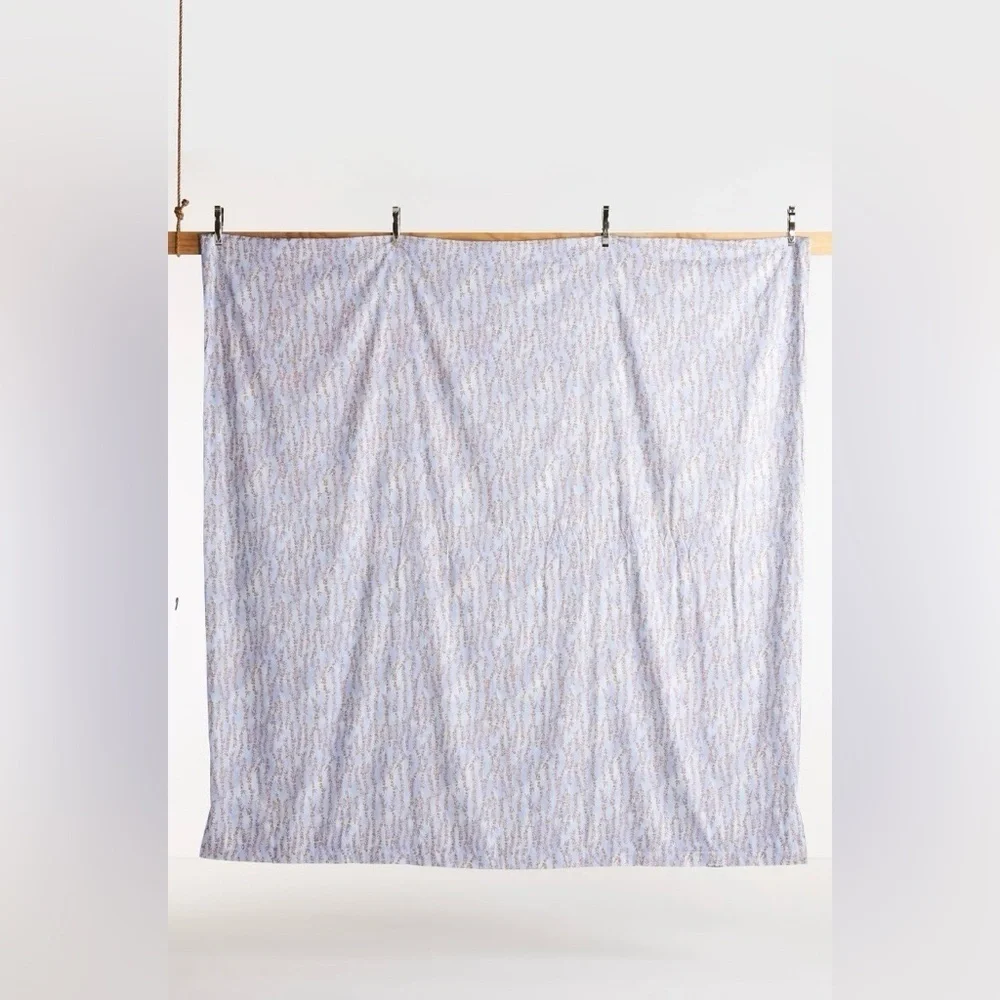 Anthropologie Conifer Organic Sateen Duvet Cover Size Queen NWT
